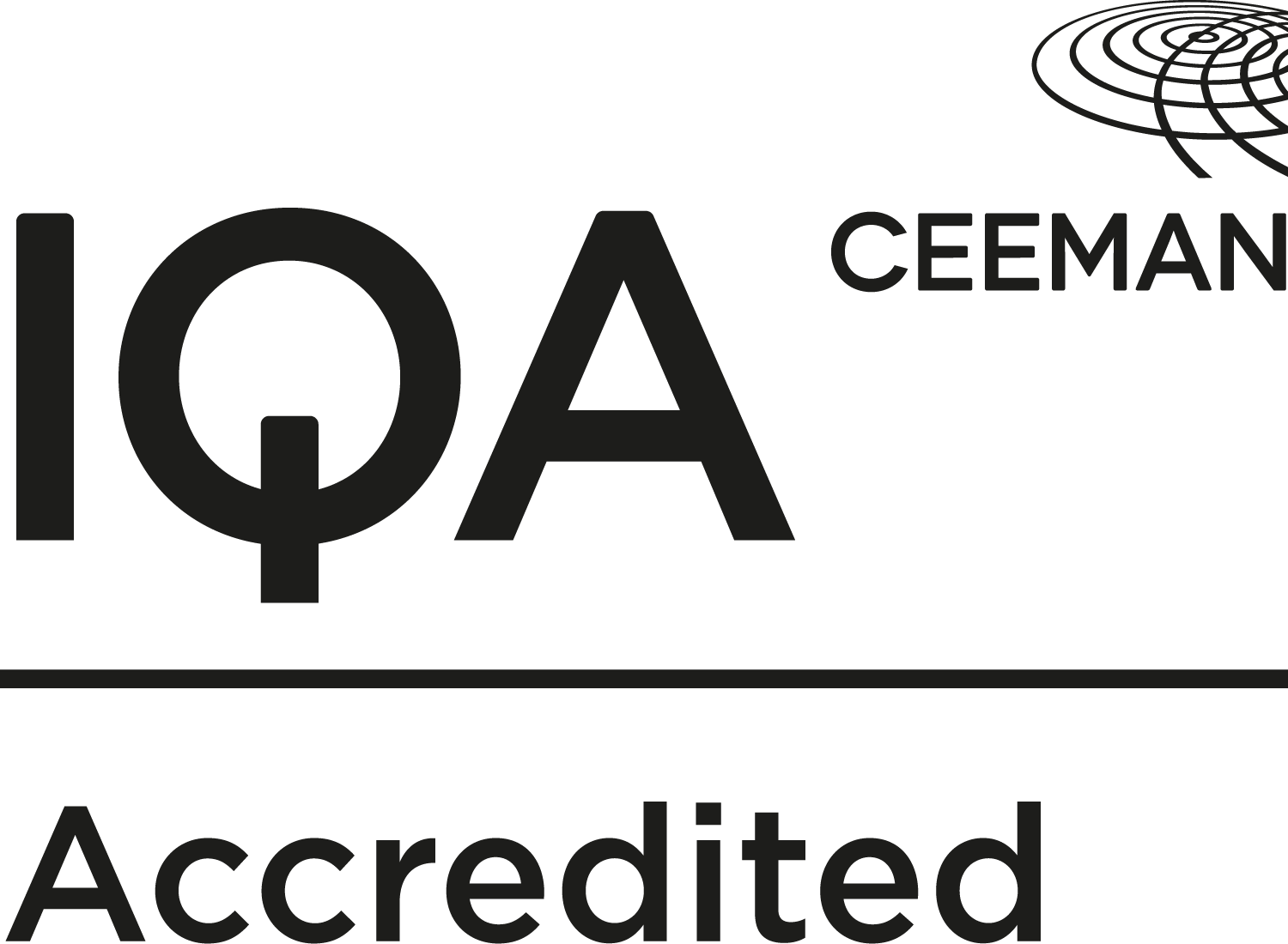 IQA CEEMAN Accredited Black