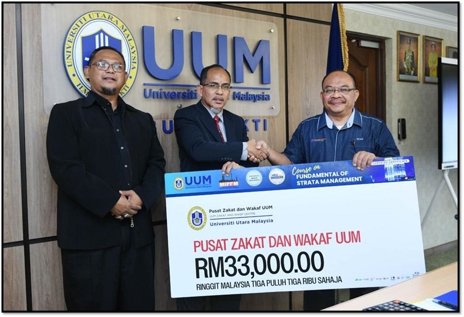 UUM TERIMA TAJAAN RM51,000 PROGRAM CPD SEMINAR ASAS PENGURUSAN HARTA TANAH