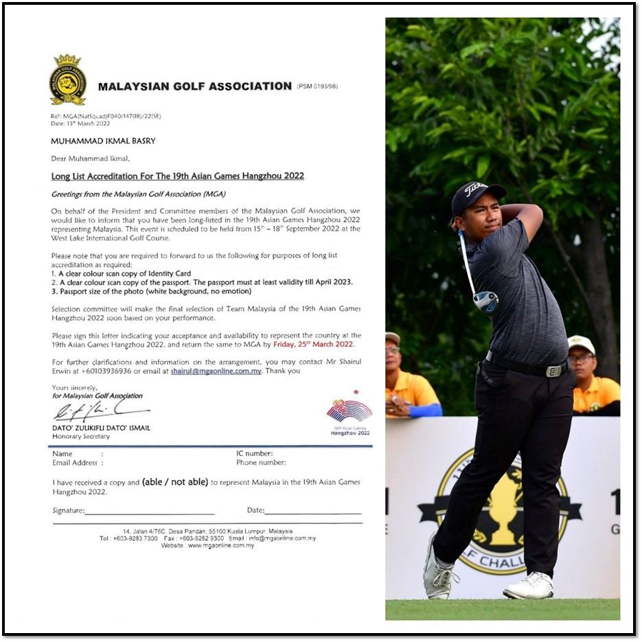 atlet golf malaysia