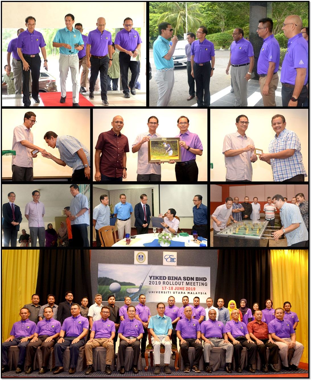 THE RAJA MUDA PRESENTS PRIZES TO THE WINNERS OF THE YIKED BINA SDN. BHD. GOLF TOURNAMENT