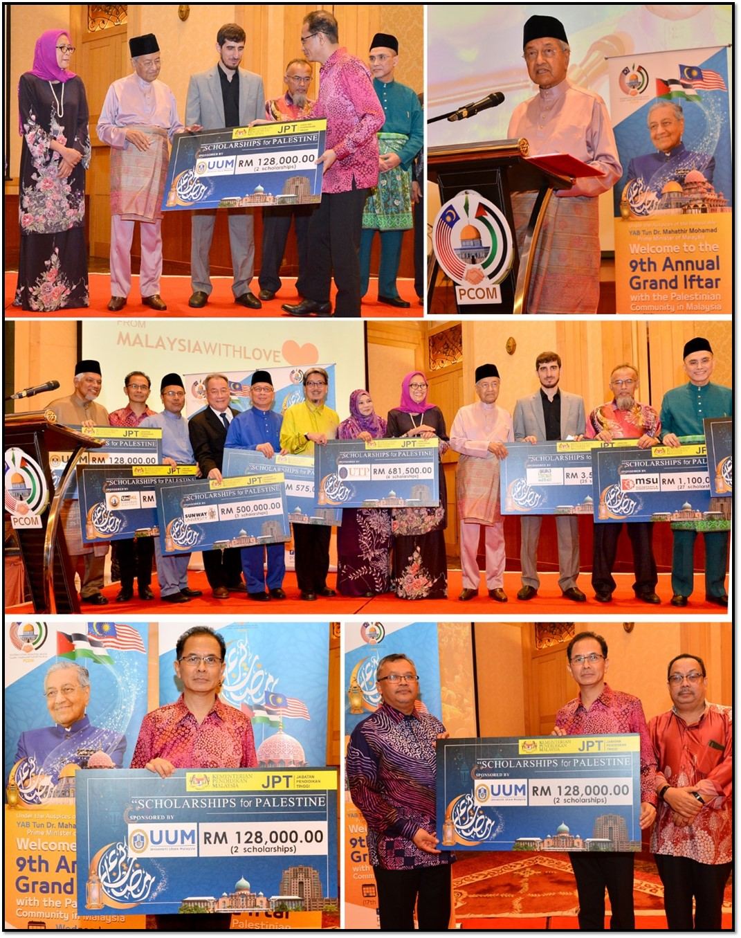 UUM SPONSORS SCHOLARSHIPS TO PALESTINIAN STUDENTS IN MALAYSIA